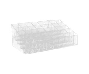 VILLCASE 40-compartment Lipstick Display Rack 2-pcs Household Desktop Lipstick Organizer Stair-step Style Storage Holder for Vanity and Makeup Table