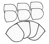 VILLCASE 40 Pcs Blank Sublimation Heat Transfer Patches for Clothing Repair DIY Embroidery Iron Appliques for Hats Bags Jackets Durable Non Woven Fabric Stickers
