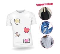 VILLCASE 40 pcs Heat Transfer Sublimation Blank Patches Iron Embroidery for Clothing Repair Mending Garment DIY Suitable for Clothes Jeans Bags Backpacks Shoes and Crafts
