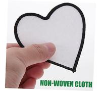 VILLCASE 40 Pcs Sublimation Blank Heat Transfer Patches for DIY Clothes Repair Durable Iron Decorative Fabric Patches Suitable for Custom Crafting and Clothing Embellishment