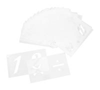 VILLCASE 40 Sheets Reusable Alphabet Number Stencils Kit for Spray Painting DIY Crafts Hollow Letter Templates with Clear Patterns for Wall Poster Card Decoration and Art Projects