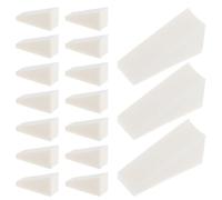 VILLCASE 40pcs Beige Mini Foundation Wedges Cosmetic Sponges Triangular Shape for Precise Application on The Go Touchups, Soft Sponge Makeup Tools for Foundation and Nail Art