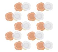 VILLCASE 40pcs Castor Oil Belly Button Patch Set Portable Self-Adhesive Spunlace Oil Wraps for Abdominal and Body Use Leakproof Design Suitable for Home on The Go