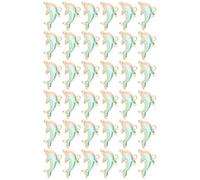 VILLCASE 40pcs Dolphin Shaped Charms DIY Jewelry Pendants Charms for Necklace Pendant Decorative Cute Beads