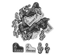 VILLCASE 40pcs Music Note and Piano Erasers Cute Mini Erasers for Students Efficient Cleaning Soft Grip Portable for Back to School Kindergarten Preschool Elementary Party Favors