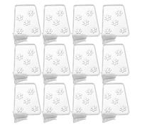 VILLCASE 40pcs Refrigerator Bin Divider Retractable Fridge Door Organizer Clip Plastic Portable Multifunctional Use Kitchen Fridge Storage Solution