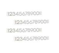 VILLCASE 40pcs Rhinestone Number Patches for Hats and Bags, Delicate Iron on DIY Patches Elegant Number Shaped Design, Sew-on Decoration for Clothes and Accessories