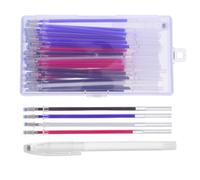 VILLCASE 41pcs High Temperature Disappearing Fabric Pen Set with Water Soluble Ink for Tailor Fabric Marking and Sewing Tools, for Clothes, Leather, and Textile Projects Random Color