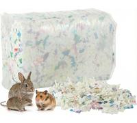 VILLCASE 450g Hamster Cage Liner, Rabbit Bedding Pet Cage Liner Paper Scraps Guinea Pigs Paper Bedding Absorbent and Deodorizing Confetti Mat for Rats Gerbils Small Animal