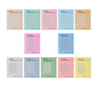 VILLCASE 48pcs Budget Cash Envelopes with 6-Hole Design, Assorted Colour Paper for Binder Supplies, Effortless Page Removal and Replacement, Promote Sustainability, for Savings Challenge