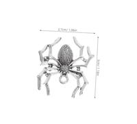 VILLCASE 48pcs Halloween Spider Charm Pendant for DIY Jewelry Making Antique Silver Metal Spooky Spider Web Pendants for Bracelets Necklaces Earrings and Seasonal Decorations