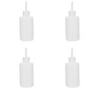 VILLCASE 4pcs 250ml Eye Washer Elbow Rinse Bottles with Scale Squeeze Salt Water Bottles for Salon Eyelash Cleaning and Household Eye Care