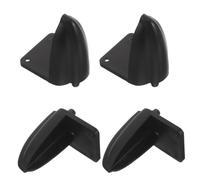 VILLCASE 4pcs Abs Loudspeaker Pads for Tower Speaker and Audio Amplifier, Black Anti-slip Speaker Isolation Spikes Feet for Improved Audio Clarity in Home Theaters Setup and Studies