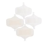 VILLCASE 4pcs Absorbent Menstrual Pads Reusable Cloth Pads Menstrual White Cotton Cloth Sanitary Napkin Breathable Comfortable Period for Women Feminine Care