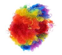 VILLCASE 4pcs Afro Curly Wig for Clown Cosplay Disco Party Halloween Carnival Funny Wig for Women Themed Event