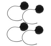 VILLCASE 4pcs Cat Tree Replacement Balls with Bell Hanging Interactive Cat Toy Balls with Rope for Scratching Post Play Plush Spring Dangle Toys