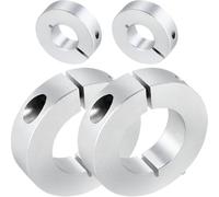 VILLCASE 4pcs Clamp-on Shaft Collars for Rotary Axles, Fixed Ring Aluminium Alloy with Inner Diameter 12mm, Linear Motion Stops and Fixing Rotary Axles, Suitable for Industrial Use