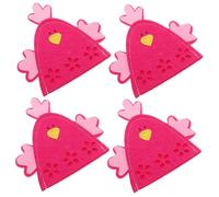 VILLCASE 4pcs Easter Chick Egg Covers Paintable Decorative Covers for Easter Egg Decorating Reusable Storage Bags for Decorations