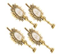 VILLCASE 4pcs Golden Religious Holy Chalice Pins Zinc Alloy Brooches Easy to Pair Shareable First Communion Accessories for Friends Family Special Occasions