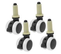VILLCASE 4pcs High Chair Replacement Wheels Plastic Swivel Casters Heavy Duty Universal Design with Easy Installation for Baby Dining Chairs Random Color