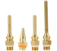 VILLCASE 4pcs Hot Melting Glue Sprayer Nozzle with Steel Ball Tips for DIY Crafts Home Repairs Artistic Decorations Random Color