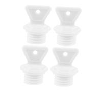 VILLCASE 4pcs Hot Water Bottle Plug Rubber Sealing Cap Replacement Stopper Leakproof for Warm Water Bag Lid Parts Inner Diameter