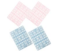 VILLCASE 4pcs Household Bunny Pads Small Cage Mat for Rabbits and Small Animals, Plastic Cage Foot Cushions that Will Not Hurt Skin and Are Not Easy to Wear, for Kitchen Floor or Living