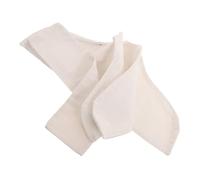 VILLCASE 4pcs Linen Hanger Dust Cover Anti-slip Garment Protector Sleeves for Wood Metal Plastic Hangers Shoulder-friendly Dustproof Clothes Covers for Wardrobe Closet Retail Display