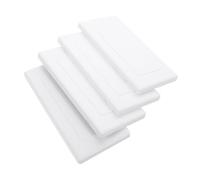 VILLCASE 4pcs Medium Plastic Electrical Box Cover Plate Blanking Wall Outlet Cover for Ceiling Electrical Plates