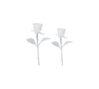 VILLCASE 4pcs Mini Rose Ornament Resin Craft Kit for DIY Crystal Epoxy Craft White 3D Handmade Rose Models, Creative and Unique Decoration for Home Or