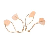 VILLCASE 4pcs Natural Mineral Salt Blocks for Horses Cows Deer Livestock Easy Placement Supports Health Growth with Essential Trace Elements