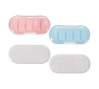 VILLCASE 4pcs Pen Tip Storage Box Lightweight Tablet Accessories Organizer Nib Case for Artists Work School Portable Touch Screen Pen Holder