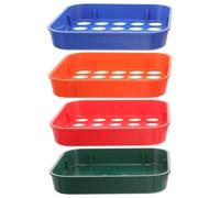 VILLCASE 4pcs Plastic Coin Sorting Trays Set for US Dollar Coins Color-Coded Multi-Denomination Sorting Tool for Bankers and Cash Handling