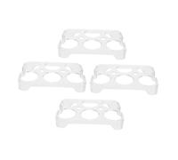 VILLCASE 4pcs Plastic Egg Storage Box Fridge Organizer Egg Tray for Refrigerator Kitchen Saver Case