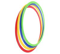 VILLCASE 4pcs Plastic Football Training Rings Soccer Practice Equipment Agility Improvement Easy for Training Speed and Coordination Drill Accessories for Sports