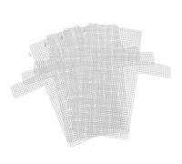 VILLCASE 4pcs Plastic Mesh Canvas Sheets for Embroidery Crafting, Clear Hand Knit Woven Bag Making Blank Canvas Sheets for DIY Bag Making Sewing Crochet Craft Project