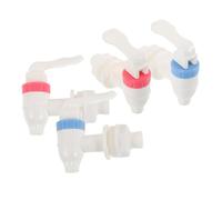 VILLCASE 4pcs Plastic Water Dispenser Taps Leak Resistant Push Type Spigots for Hot and Boiling Water Cooler Parts Durable Replacement Faucet Accessories for Beverage Dispensers
