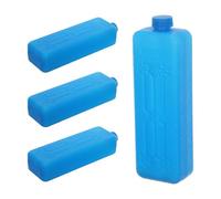 VILLCASE 4pcs Portable Cooler Ice Packs for Lunch Box and Evaporative Air Cooler, Compact Rapid Cooling Plastic Blocks with High-density Resin Material, for Camping and Picnic Use