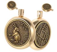 VILLCASE 4pcs Rabbit Keychain Zodiac Charms for Jewelry Making Tiny Charms for Necklaces for Bracelets for Bracelets Diy Craft Supplies