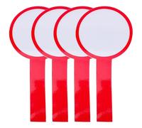 VILLCASE 4pcs Red Score Keeping Board Set with Handle Design Lightweight Foam Board Dry Erase Whiteboards for Home and Office Games Random Color