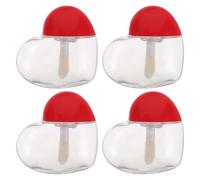 VILLCASE 4pcs Refillable Lipstick Tubes Empty Lip Gloss Containers with Portable Plastic Design for Lipstick Making and Everyday Wear or Party Use