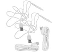 VILLCASE 4pcs Replacement USB Charging Cable for Cordless Water Flosser Fast Charging Secure Connection Stable Power Supply Optimized Design for Home Travel Use