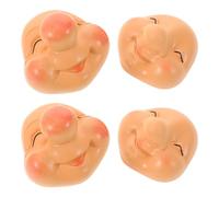 VILLCASE 4pcs Resin Gnome Face Accessories for DIY Doll Making with Expressive Charming Features, Easy Installation and Versatile Compatibility, for Easter Gnome Face Decorations