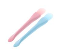 VILLCASE 4pcs Silicone Face Mask Brush Set with Dual-ended Fishtail and Spoon Applicators, Reusable Beauty Tools for Applying Foundation and Skincare Masks at Home