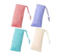 VILLCASE 4pcs Soap Multi-function Soap Pouch for Exfoliating Body Facial Cleaning in Shower