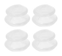 VILLCASE 4pcs Transparent Silicone Beauty Can Face Cups for Facial Cupping Massage Cups for Cupping Vacuum Device Tool Massage Device Face