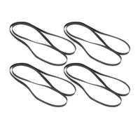 VILLCASE 4pcs Vinyl Record Player Belt 290mm Folded Flat Rubber Drive Belt 5mm Width Replacement for Vintage Gramophone Turntable Audio System Repair