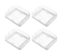VILLCASE 4pcs Waterproof Light Switch Covers Protective Plastic Outlet Splashproof Box for Home and Office, Easy Observation of Switch Status, Electrical Panel Cover