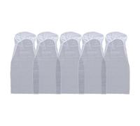 VILLCASE 5-Pack Disposable Seat Covers 131x47cm White Non-Woven Fabric, Anti-Dirt & Breathable Barrier for Flights, Buses, Trains, Office Chairs