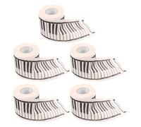 VILLCASE 5 Rolls Piano-Shaped Toilet Paper Roll with Creative Printed Keyboard Design Decorative Paper Tissue for Bathroom and Banquet Use for Music Enthusiasts
